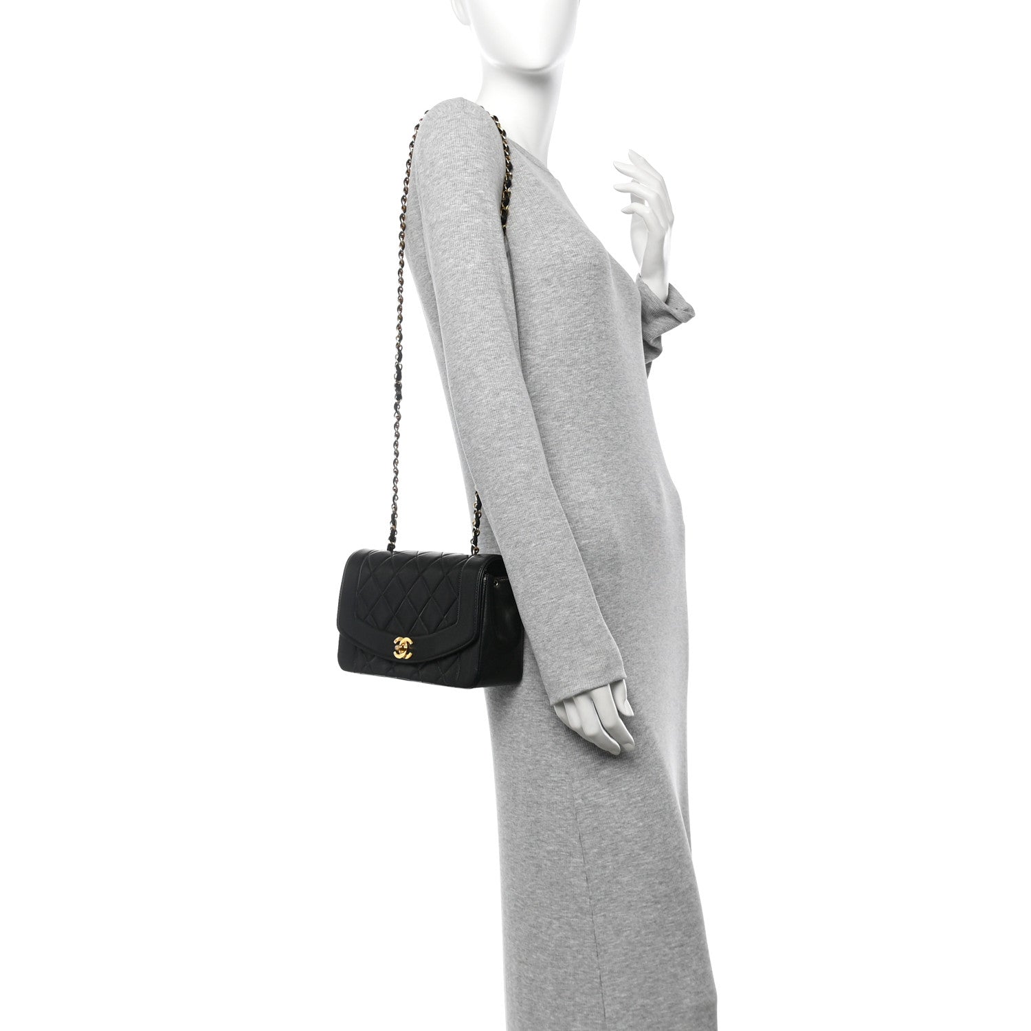 Chanel Lambskin Quilted Small Single Flap Black 2 of 13