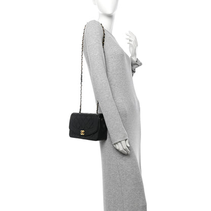 Chanel Lambskin Quilted Small Single Flap Black 2 of 13