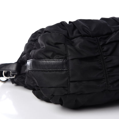 Prada Tessuto Nylon Gaufre Hobo Black 6 of 10