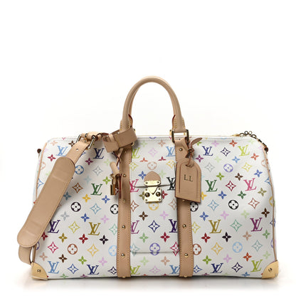 Louis Vuitton LV X TM Monogram Multicolor Keepall Bandouliere 45 White 1 of 9