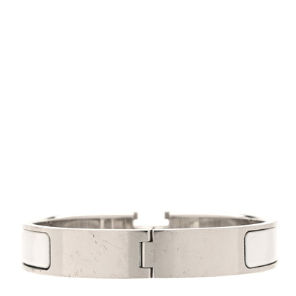 Hermes Enamel Narrow Clic Clac H Bracelet PM White 3 of 5
