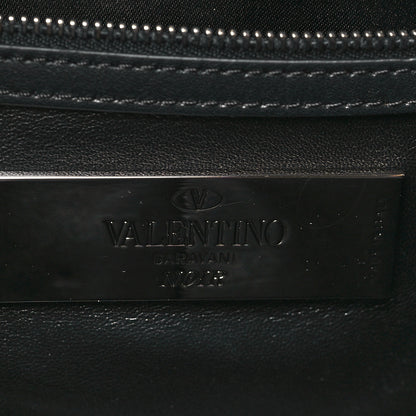 Valentino Garavani Vitello Medium Glam Lock Rockstud Flap Black 6 of 9