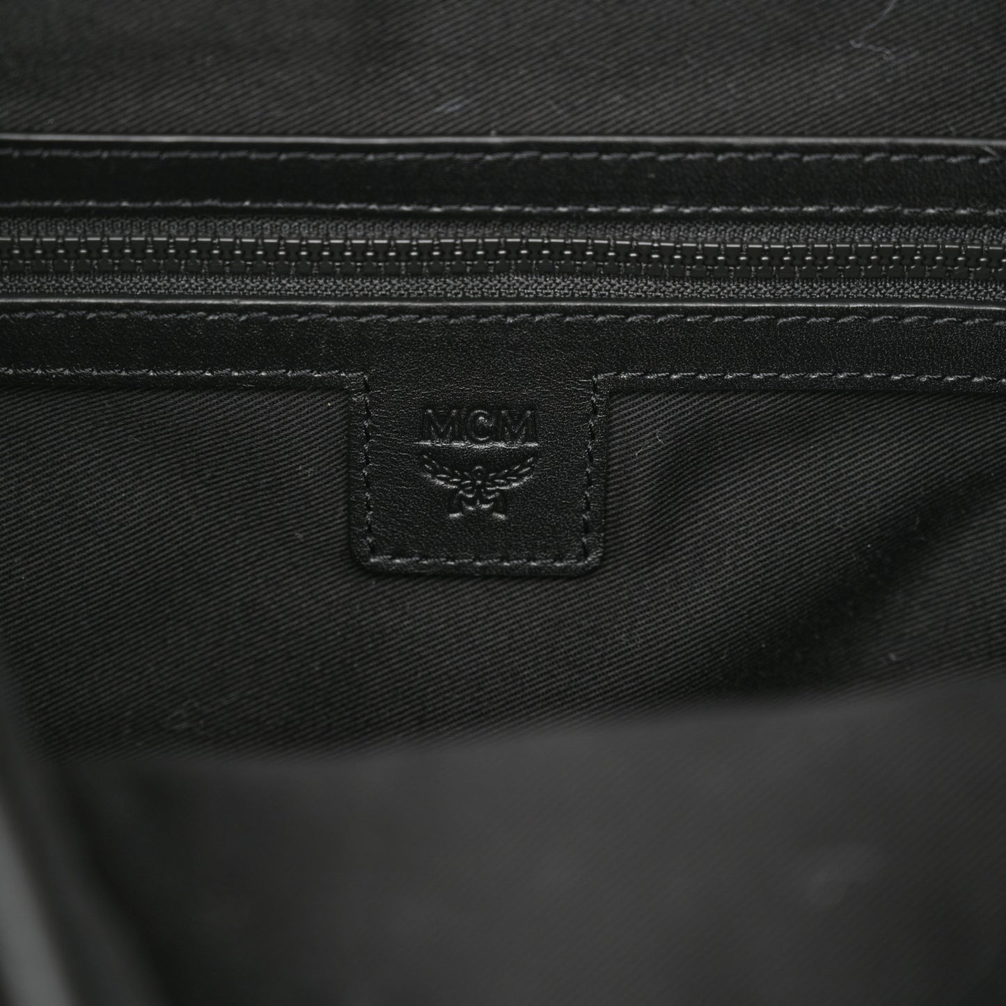 Grained Calfskin Visetos Color Splash Brandenburg Backpack Black Orange Blue