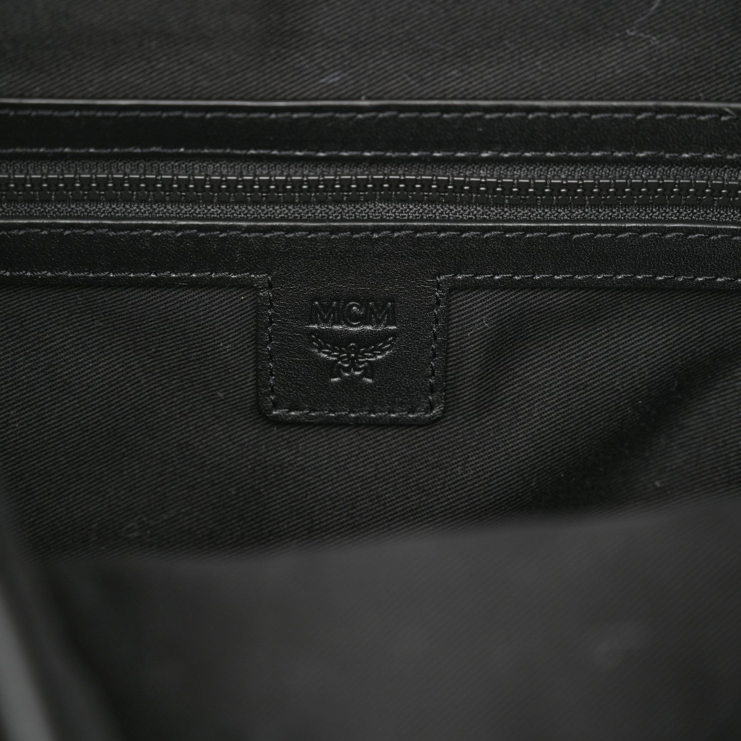 MCM Grained Calfskin Visetos Color Splash Brandenburg Backpack Black Orange Blue 6 of 10
