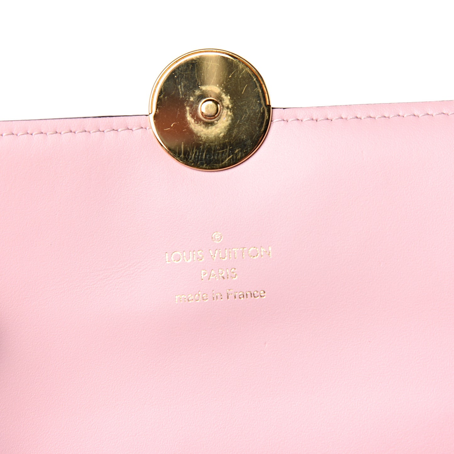 Monogram Flore Chain Wallet Rose Ballerine