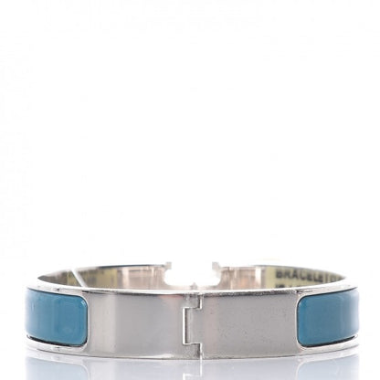 Hermes Enamel Narrow Clic Clac H Bracelet PM Bleu Indien 3 of 6