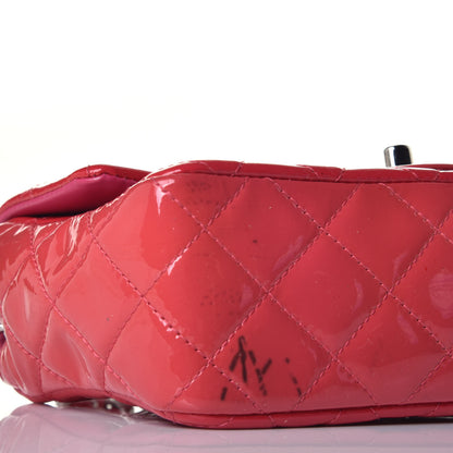 Chanel Patent Calfskin Quilted Mini Rectangular Flap Pink 8 of 9