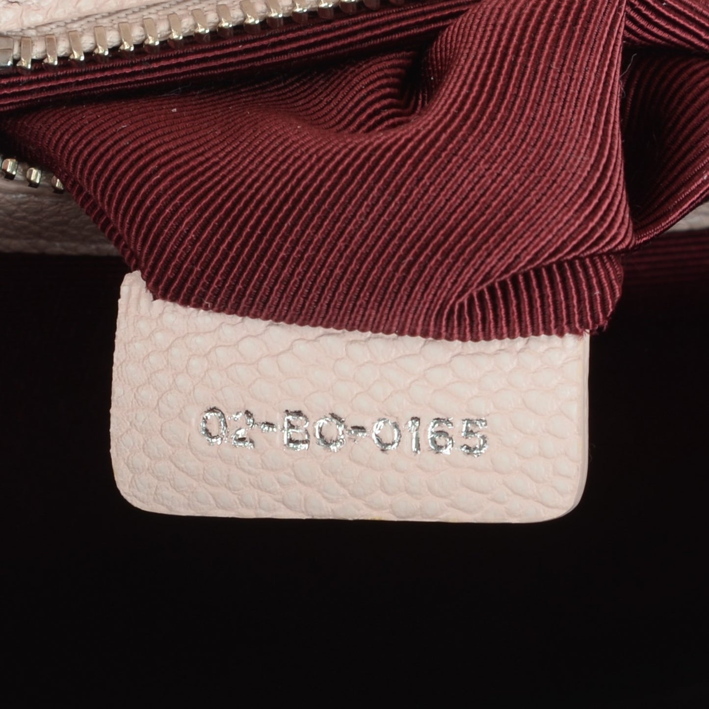 Grained Calfskin Medium Diorama Flap Bag Nude