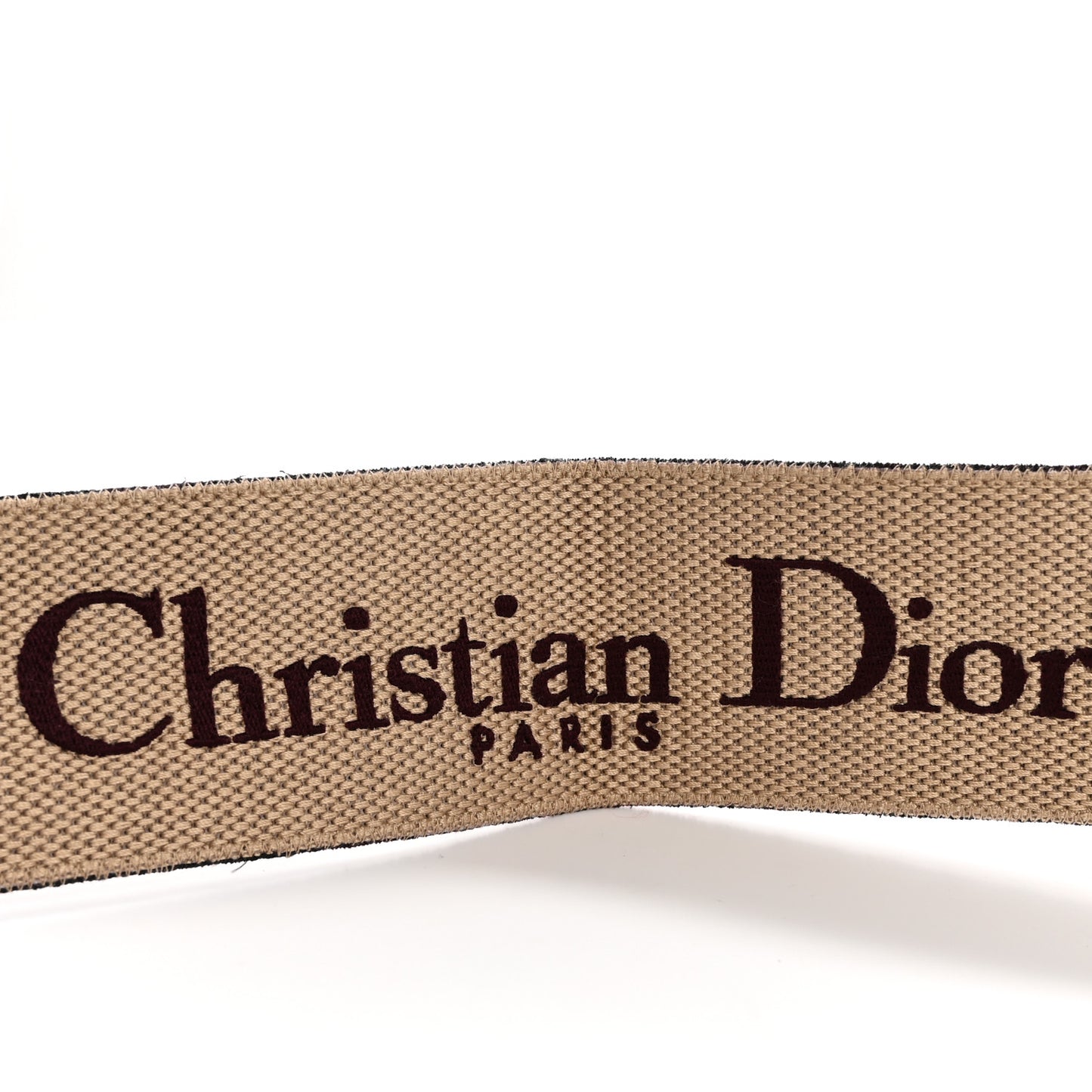 Canvas Embroidered Shoulder Strap Burgundy