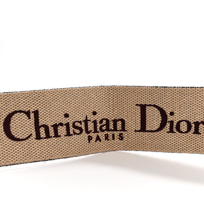 Christian Dior Canvas Embroidered Shoulder Strap Burgundy 3 of 7