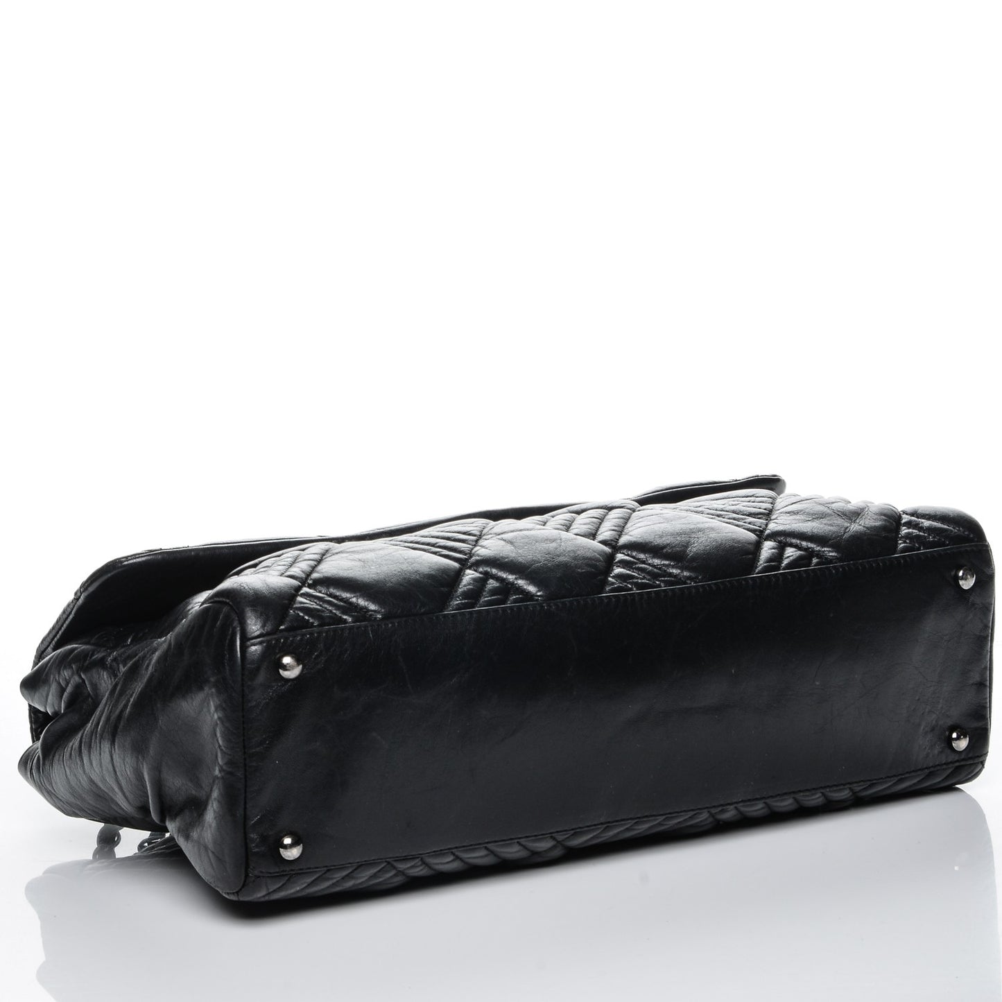 Lambskin Maxi In and Out Flap Black