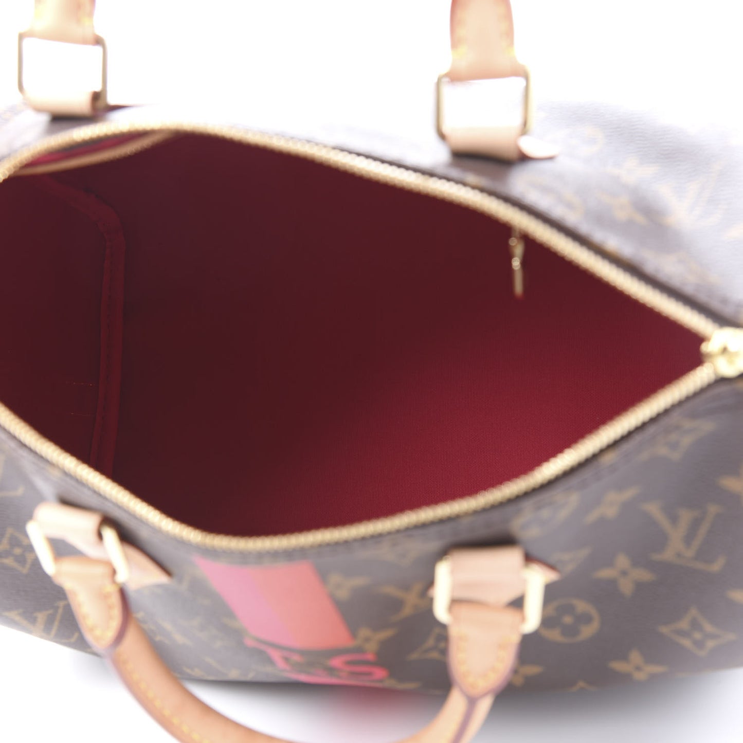 Monogram My LV Heritage Speedy Bandouliere 30 Fuchsia Rouge
