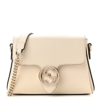 Gucci Dollar Calfskin Interlocking G Crossbody Bag Ivoire 1 of 9