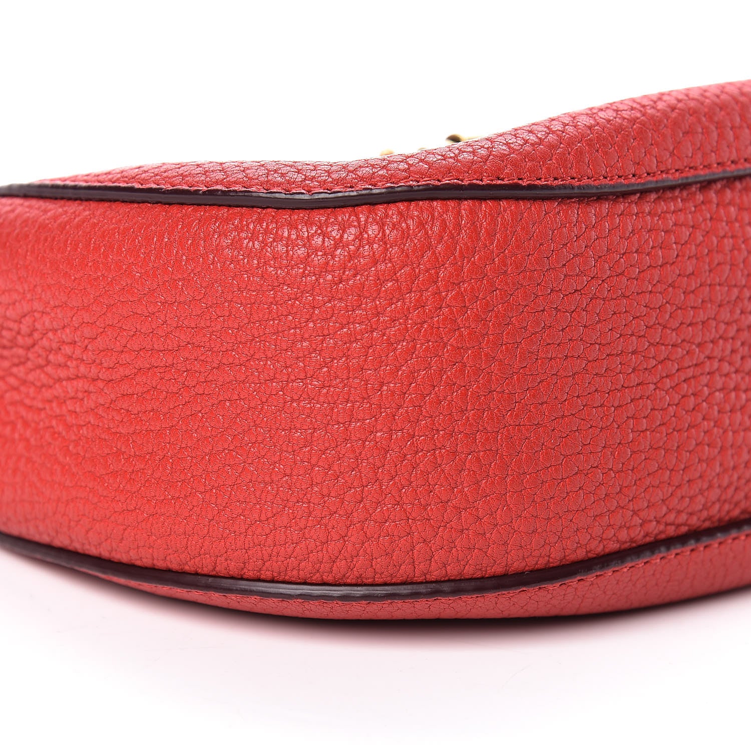 Chloe Grained Lambskin Mini Drew Shoulder Bag Plaid Red 8 of 9