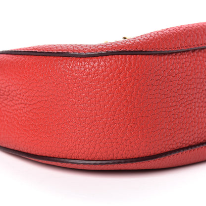 Chloe Grained Lambskin Mini Drew Shoulder Bag Plaid Red 8 of 9