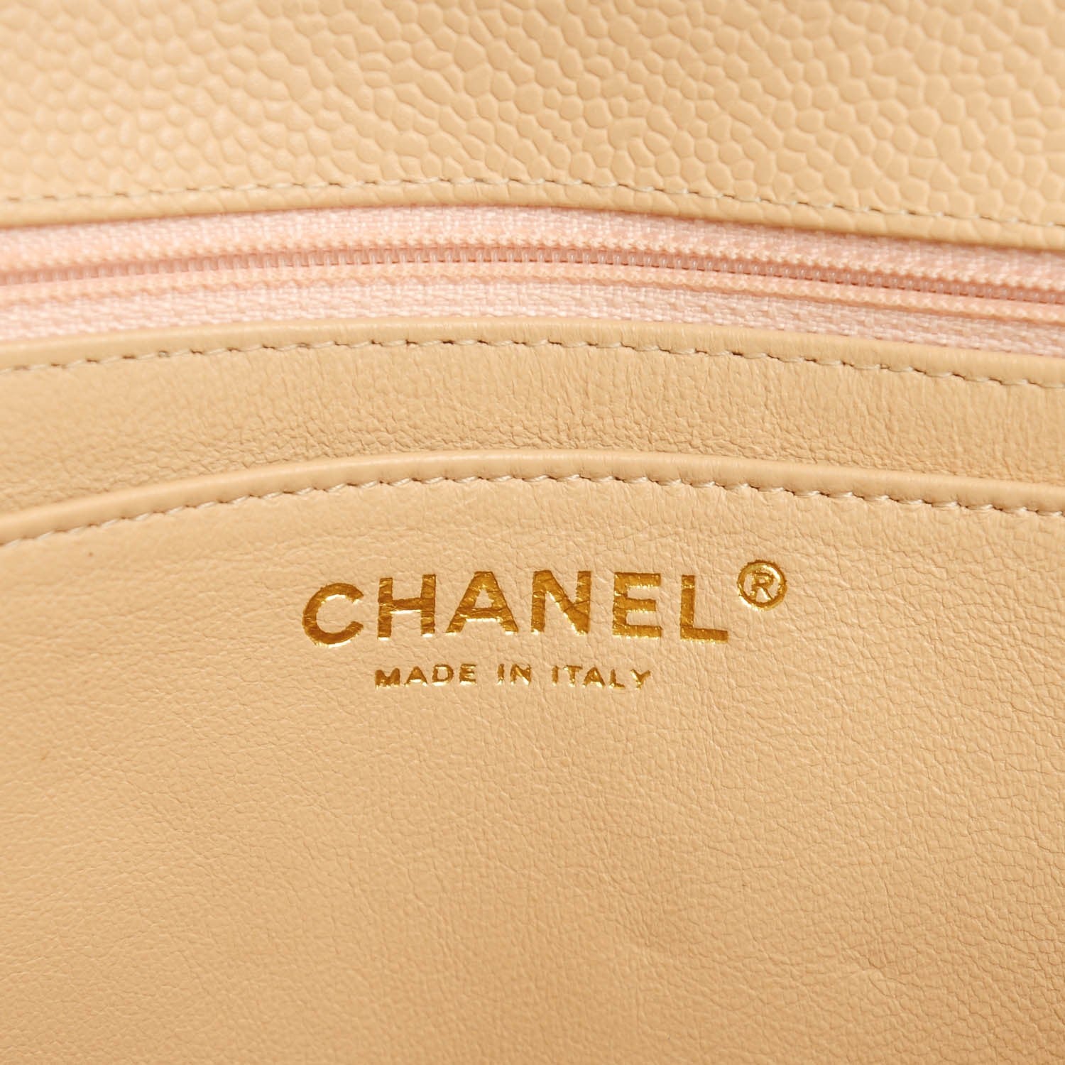 Chanel Caviar Quilted Jumbo Single Flap Beige Clair 6 of 8
