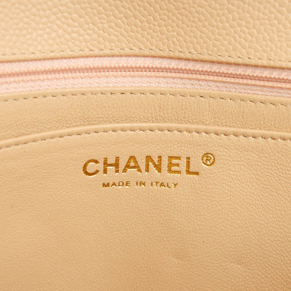 Chanel Caviar Quilted Jumbo Single Flap Beige Clair 6 of 8