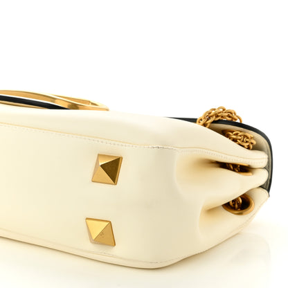 Valentino Garavani Nappa Stud Sign Shoulder Bag Ivory 9 of 9