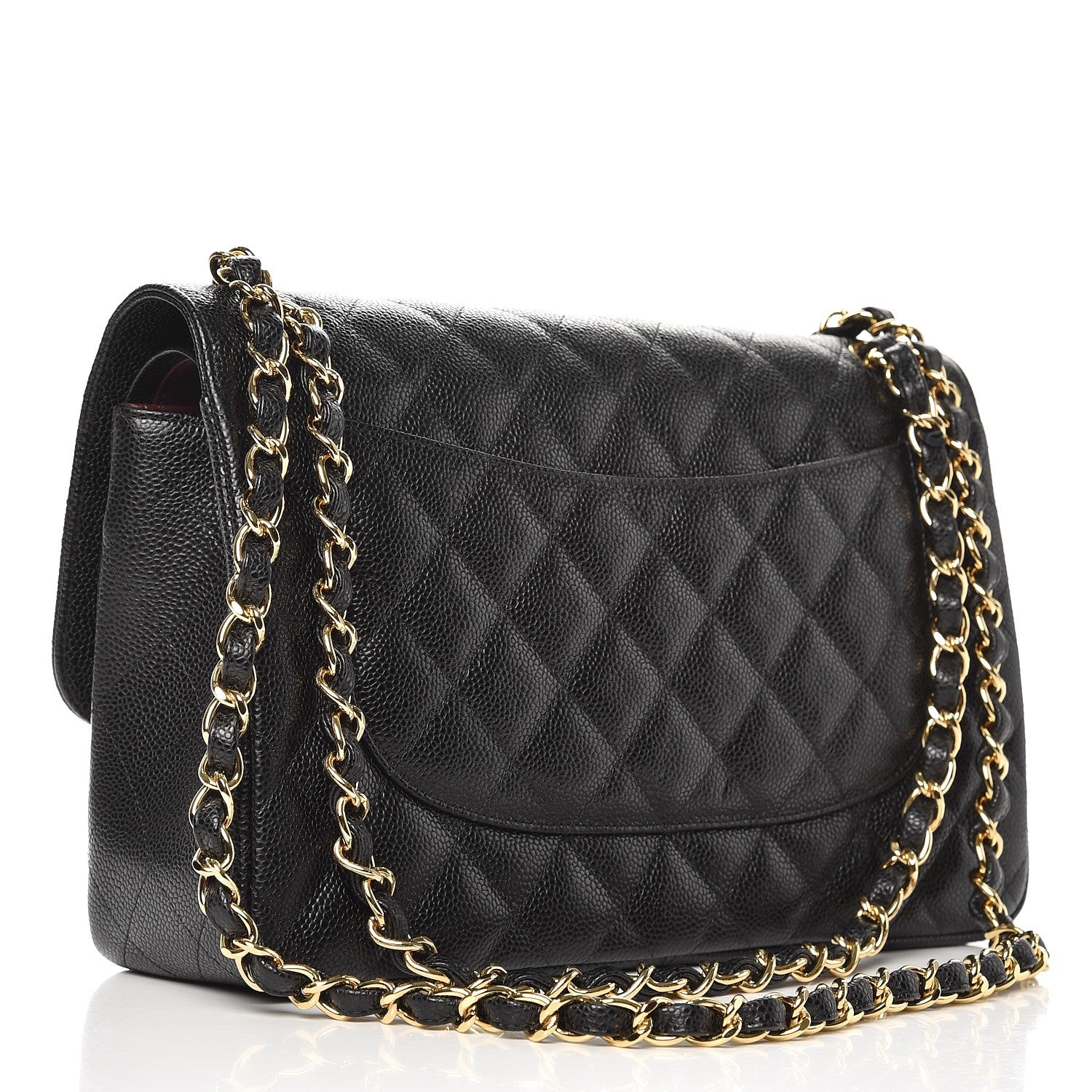Chanel Caviar Quilted Jumbo Double Flap Black 4 of 10
