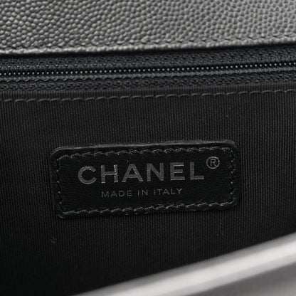 Chanel Caviar Quilted New Medium Boy Flap So Black 6 of 10