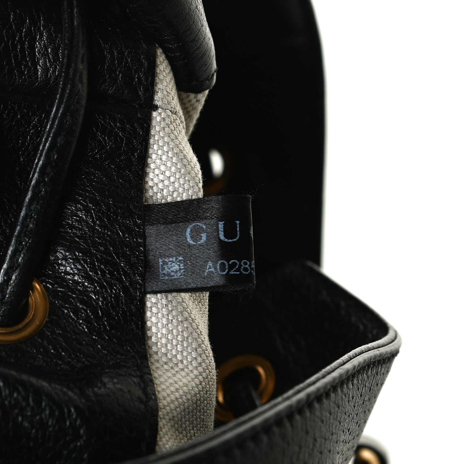 Gucci Velvet GG Monogram Textured Calfskin Web Bucket Bag Brown Black 15 of 25