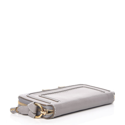 Chloe Calfskin Marcie Long Zip Around Wallet Cashmere Grey 4 of 13