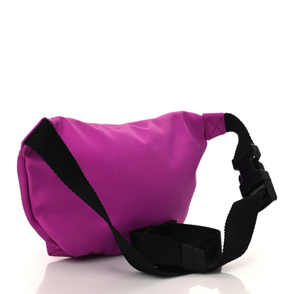 Balenciaga Sport Nylon Logo Embroidered Small Wheel Beltpack Fuchsia Black 3 of 6