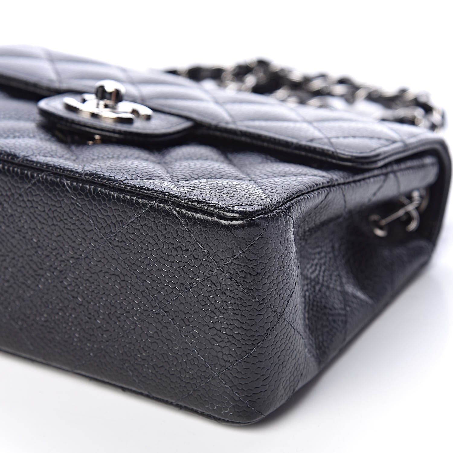 Chanel Caviar Quilted Mini Square Flap Black 10 of 12