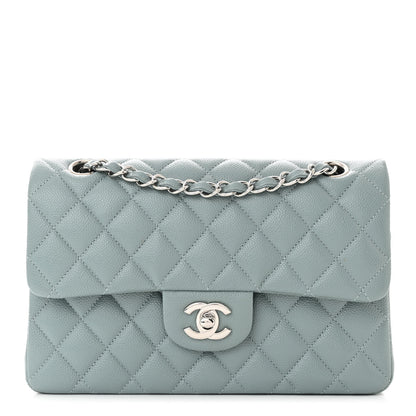 Chanel Caviar Quilted Small Double Flap Blue 1 of 11