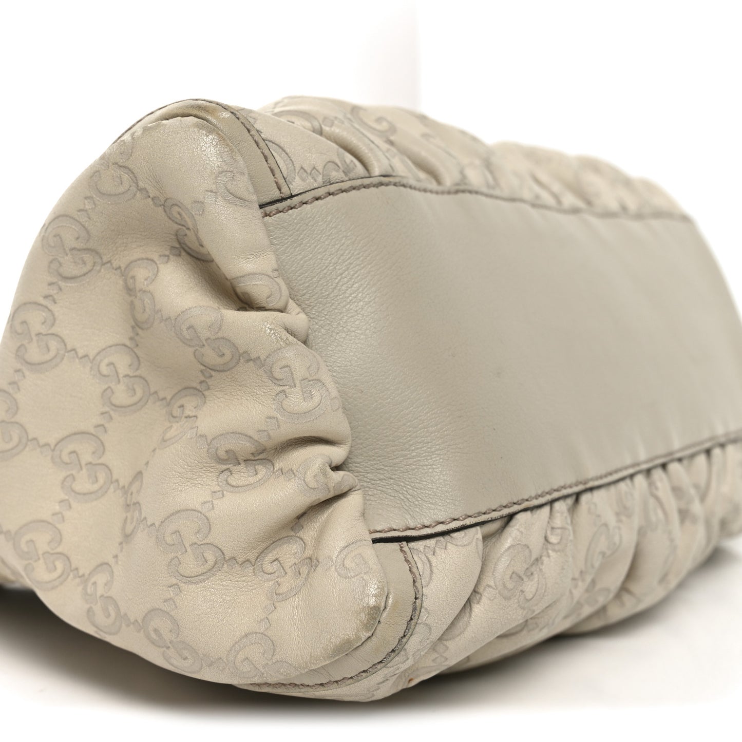 Guccissima Medium D Gold Hobo Off White