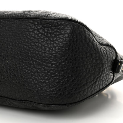 Burberry Heritage Grain Check Embossed Small Orchard Bowling Bag Black 10 of 13