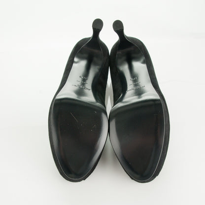 Saint Laurent Suede Palais 80 Platform Pumps 37.5 Nero Black 5 of 7