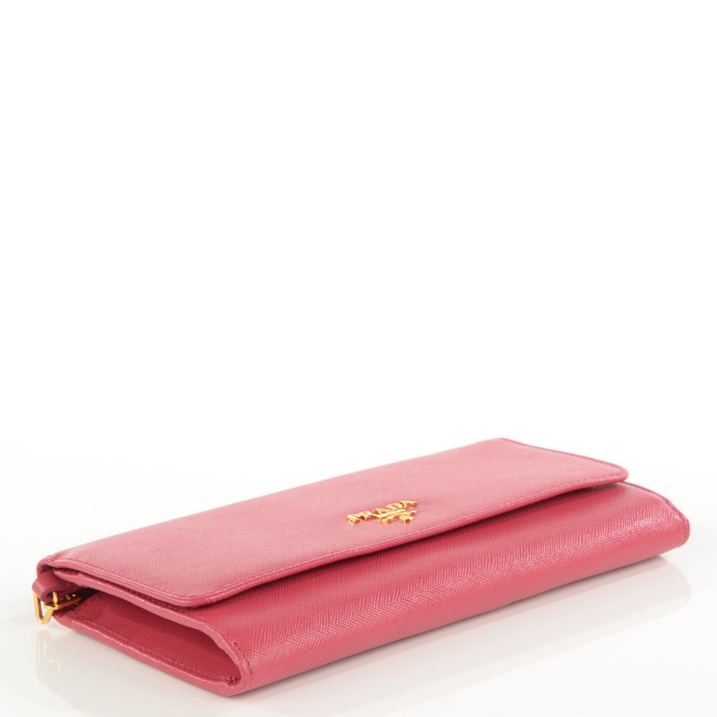 Saffiano Metal Large Chain Wallet Peonia