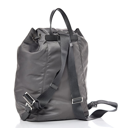 Prada Nylon Vela Medium Cinch Backpack Ardesia 3 of 9