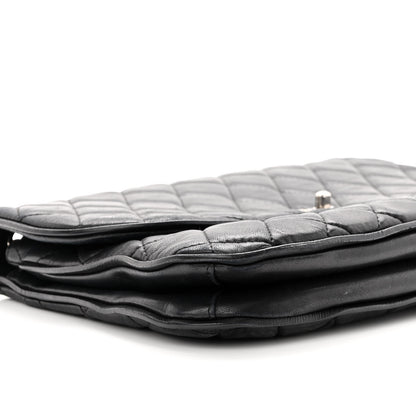 Chanel Lambskin Quilted Large Pagode Piping Flap Black 8 of 11