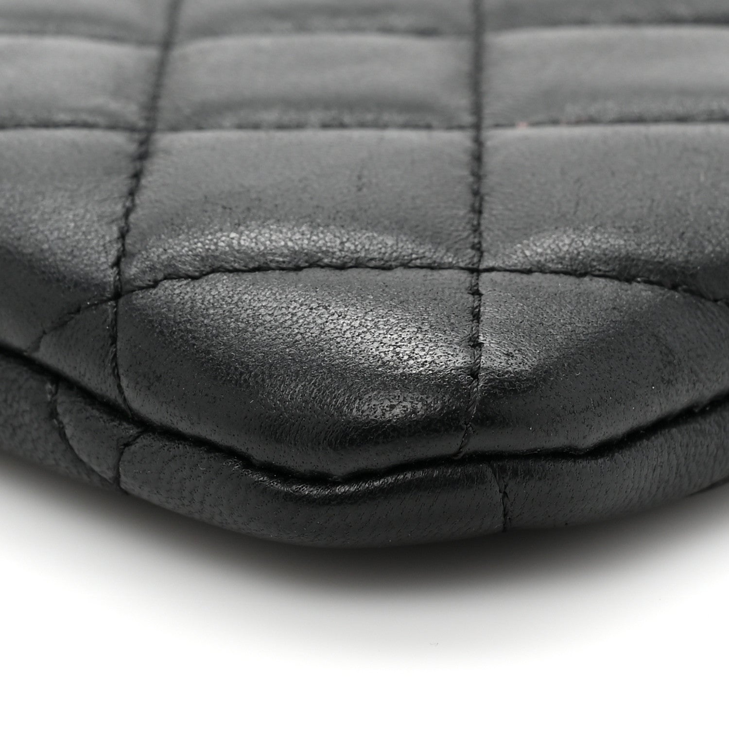 Chanel Lambskin Quilted Small Cosmetic Case Black 7 of 10