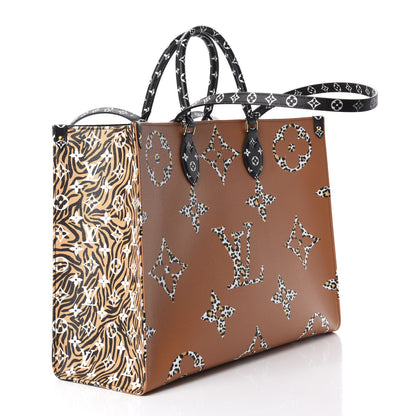 Louis Vuitton Monogram Giant Jungle Onthego GM Black 4 of 11