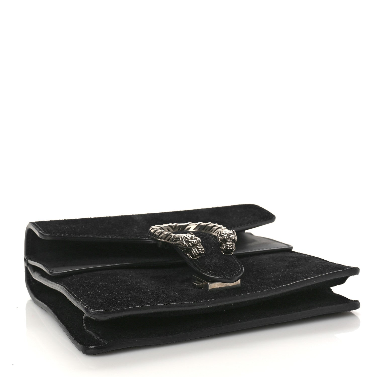 Gucci Suede Mini Dionysus Shoulder Bag Black 4 of 11
