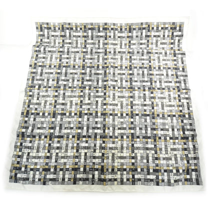 Hermes Silk Bolduc Au Carre Scarf 90 Black 1 of 6