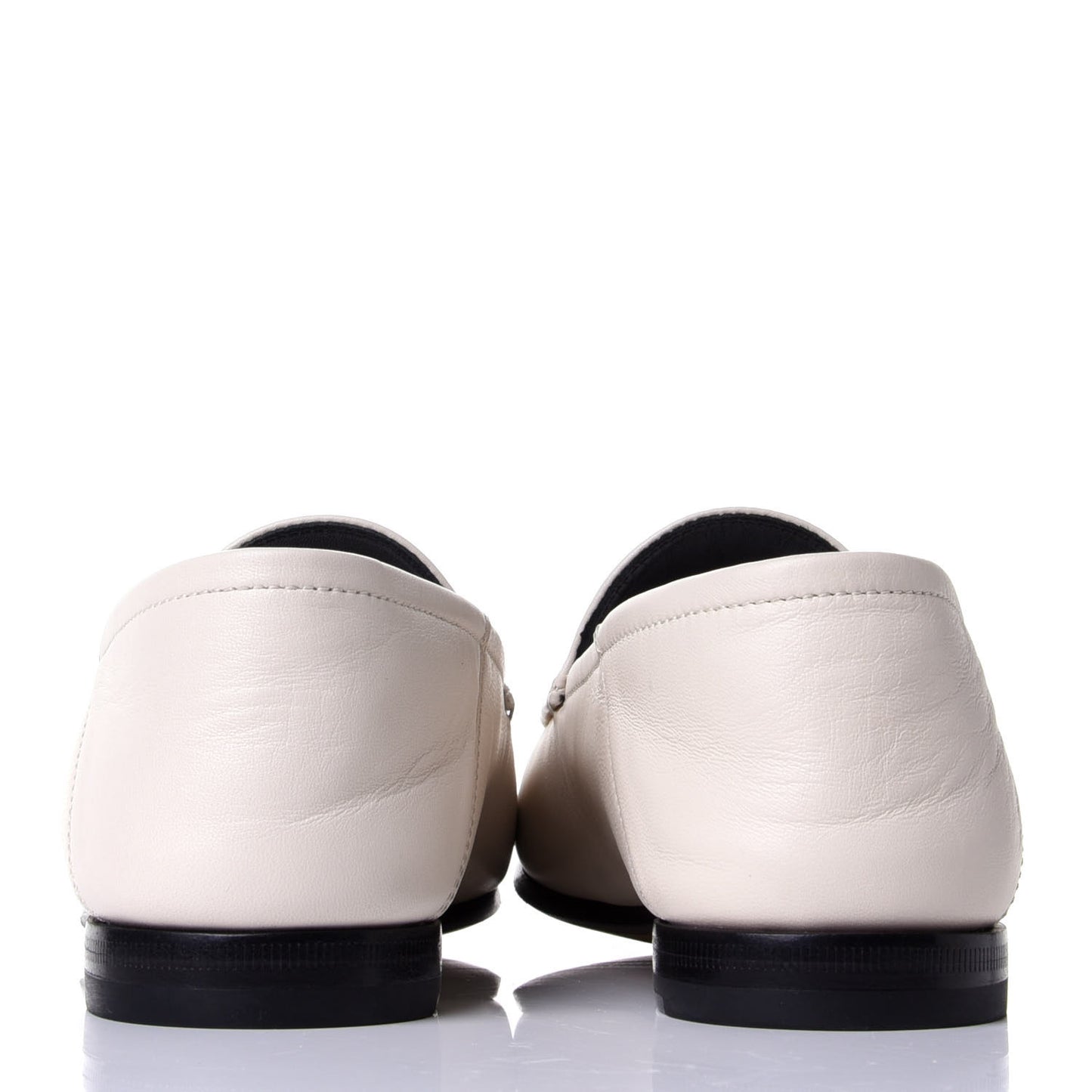 Lambskin Womens Brixton Horsebit Loafers 36 Mystic White