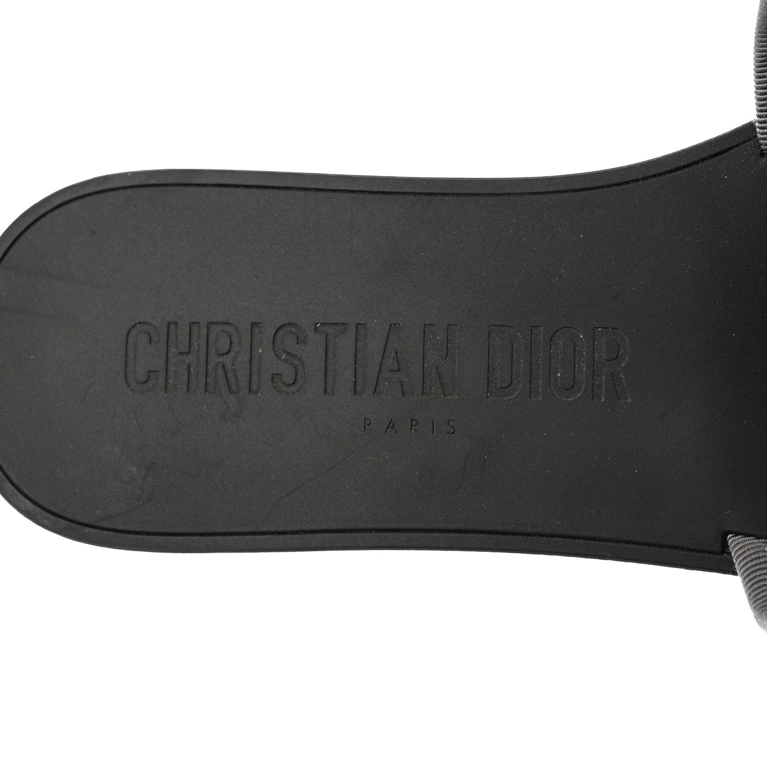 Christian Dior Technical Stretch Fabric Leopard Dio(r)evolution Slide Sandals 38 Grey 7 of 9