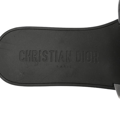 Christian Dior Technical Stretch Fabric Leopard Dio(r)evolution Slide Sandals 38 Grey 7 of 9