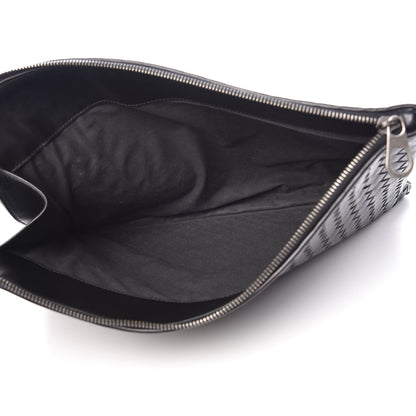 Bottega Veneta Nappa Intrecciato Zip Pouch Black 5 of 11