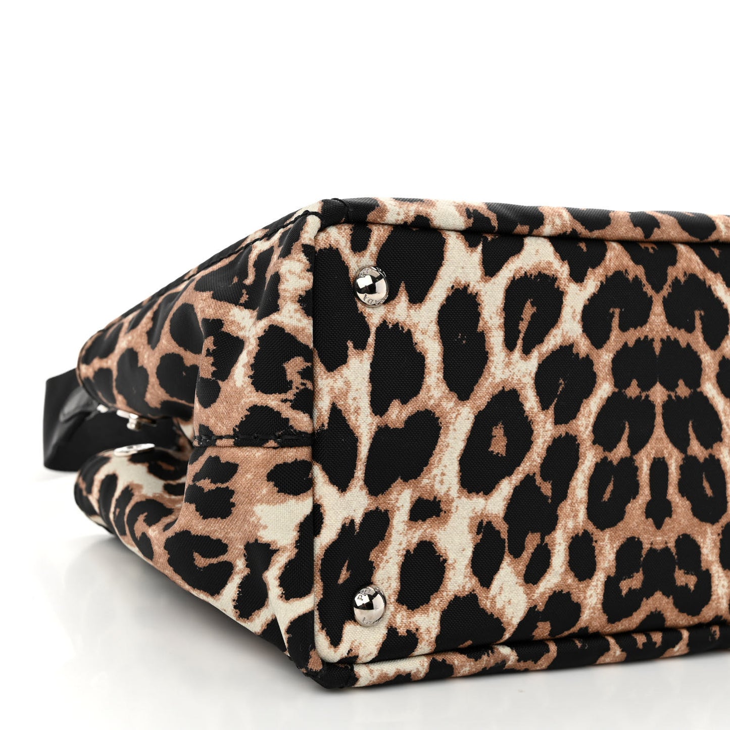 Canvas Leopard Print Small Tote Miele