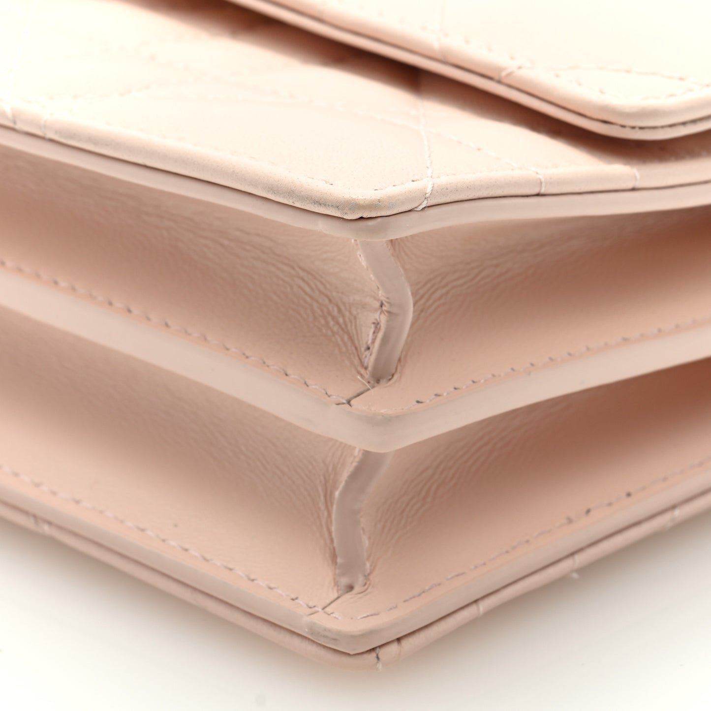 Lambskin Macrocannage Mini Miss Caro Bag Rose Quartz