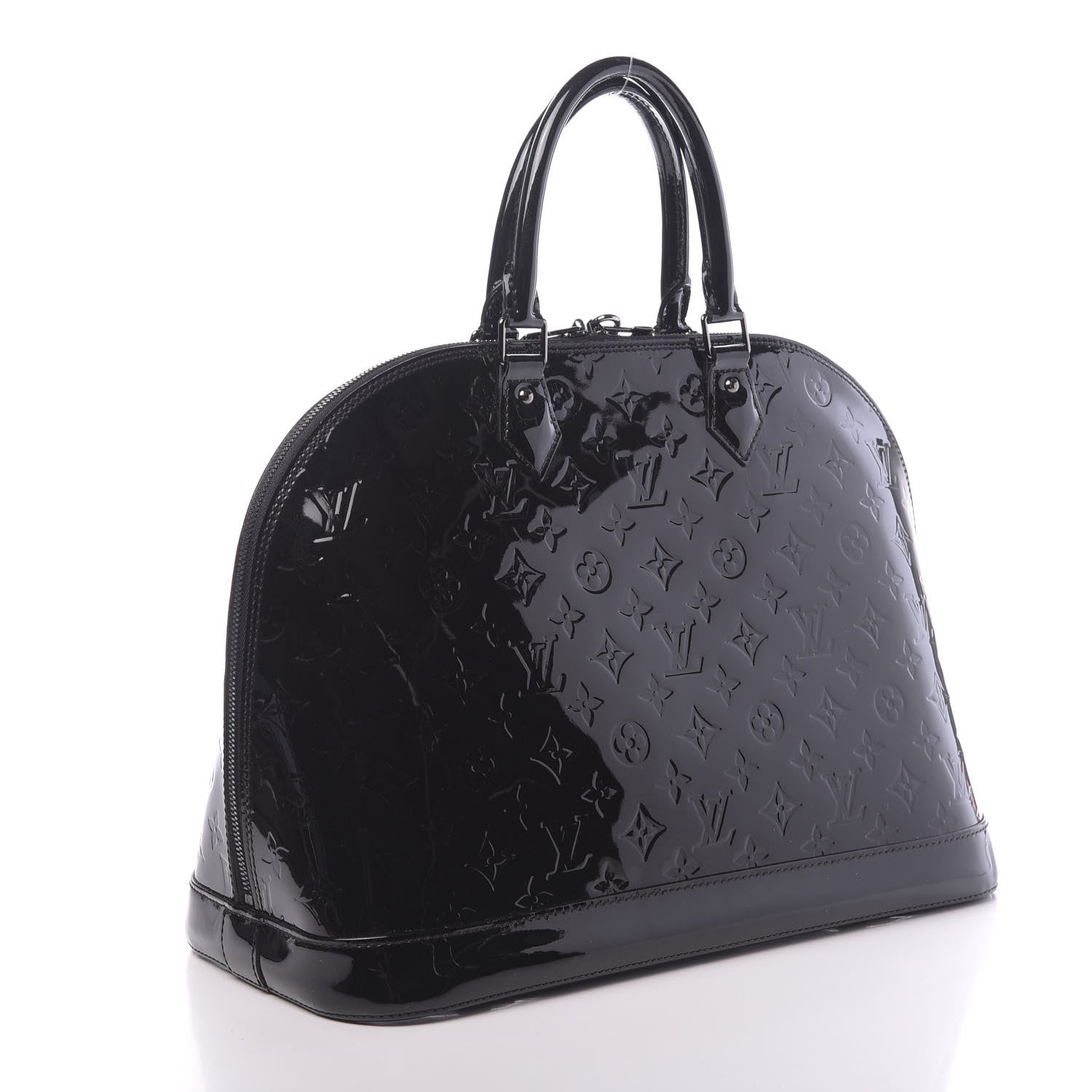 Louis Vuitton Vernis Alma GM Noir Magnetique 3 of 9