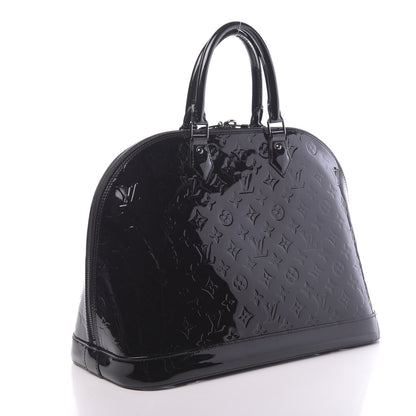 Louis Vuitton Vernis Alma GM Noir Magnetique 3 of 9