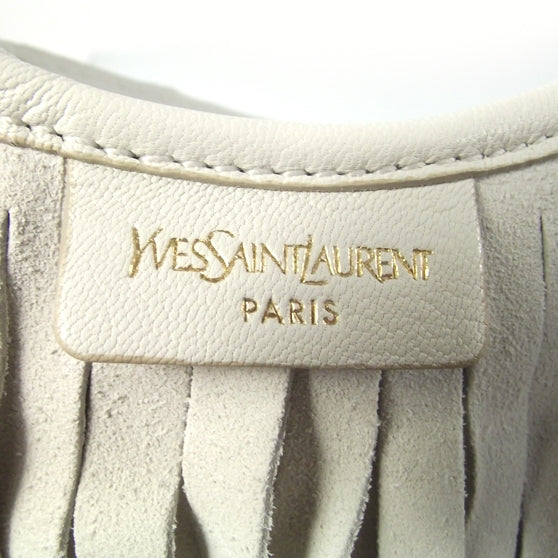 Saint Laurent Suede Boheme Fringe Shoulder Bag 6 of 9