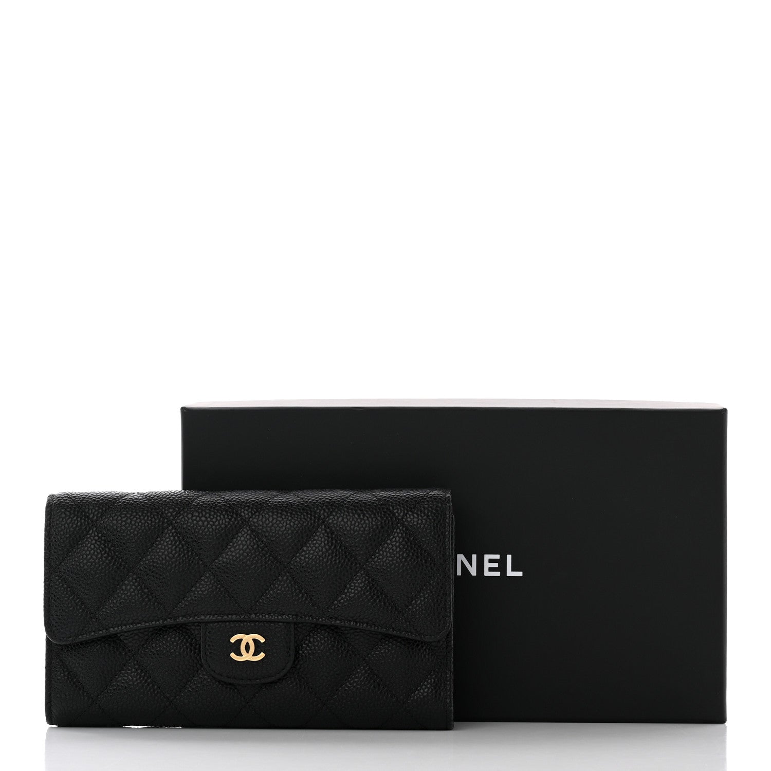Chanel Caviar Quilted Large Flap Wallet Black 13 of 13