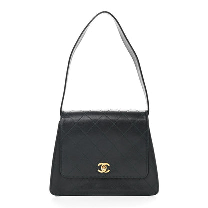 Chanel Caviar Quilted Flap Shoulder Bag Black 1 of 11